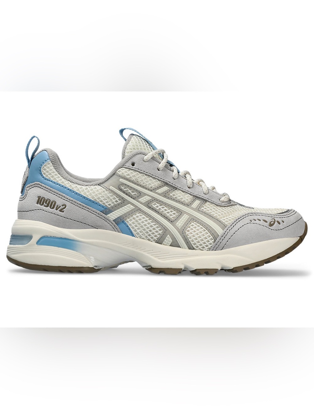 Asics 1090v2 Women's Grey and Light Blue Athletic Sneakers-Size 8.5